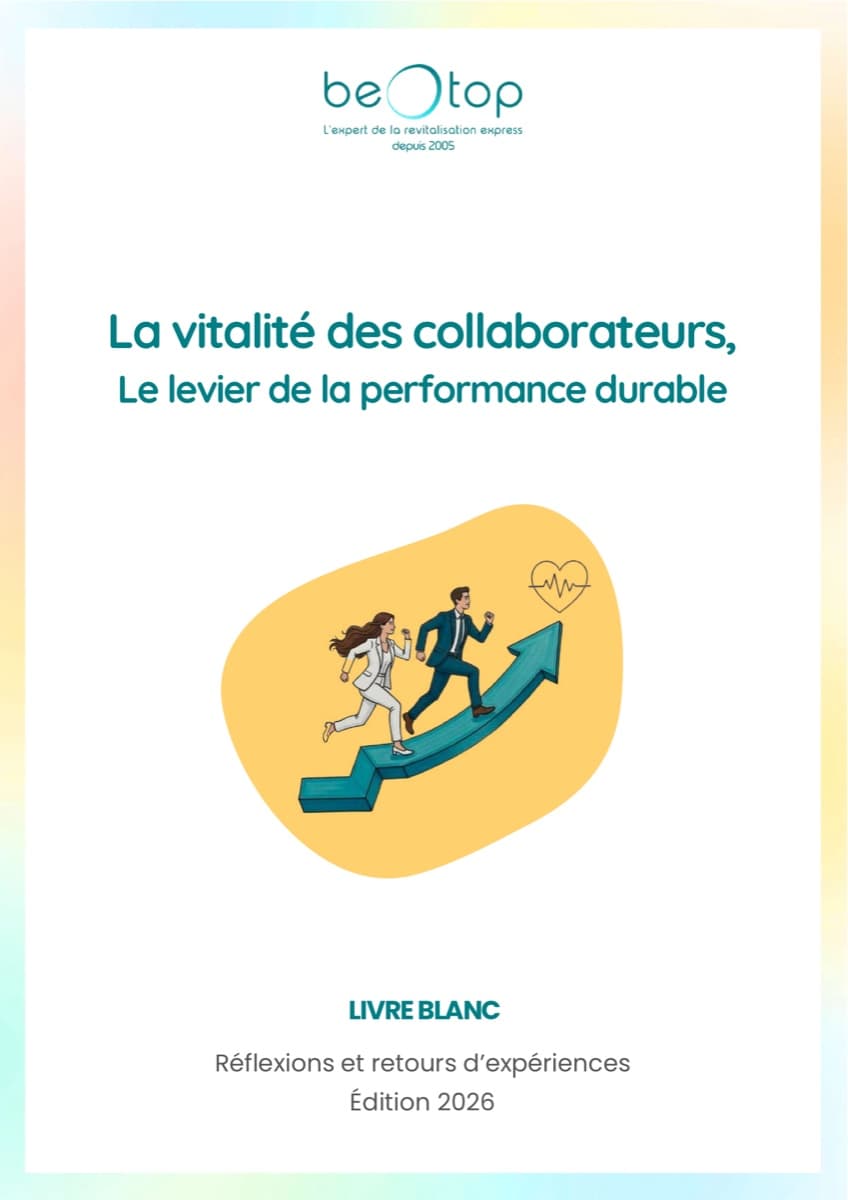 Couverture du livre blanc beOtop, édition 2026 — « La vitalité des collaborateurs, le levier de la performance durable »